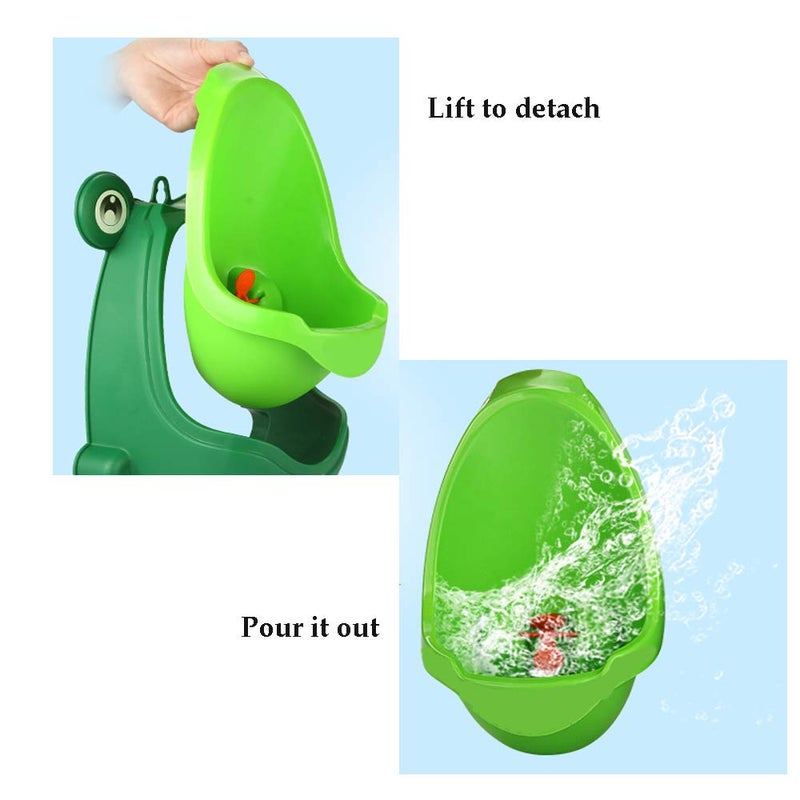 Anyumocz Frog Pee Training,Cute Potty Training Urinal for Boys with Funny Aiming Target,Green Urinals for Toddler Boy - Image 5